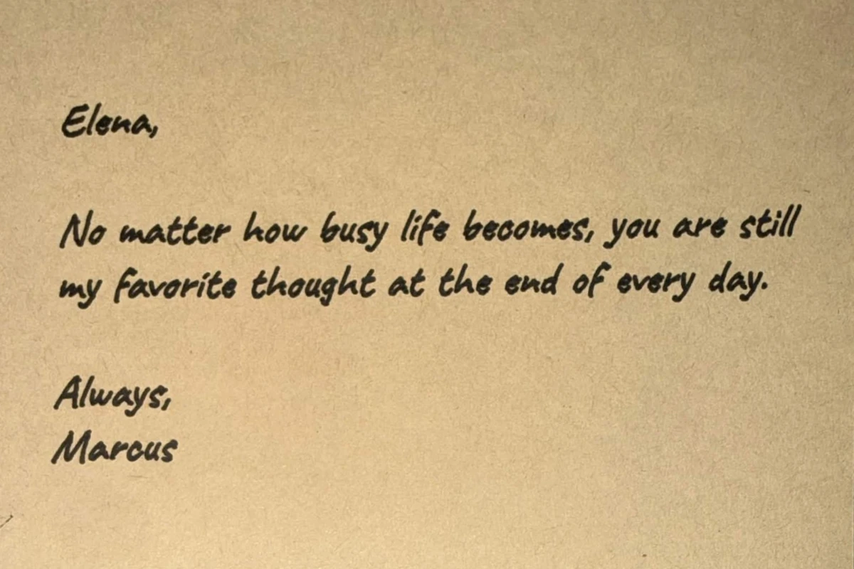 Everyday Note handwriting sample