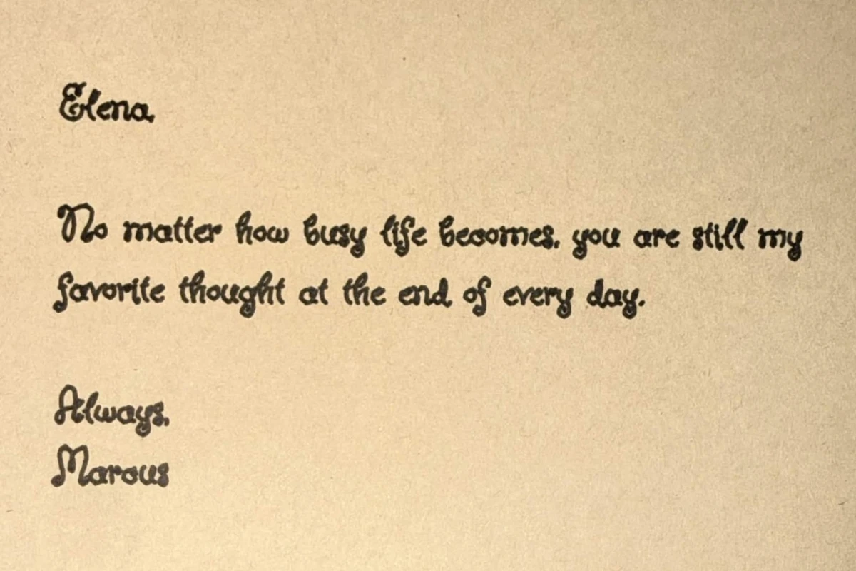 Storybook Charm handwriting sample