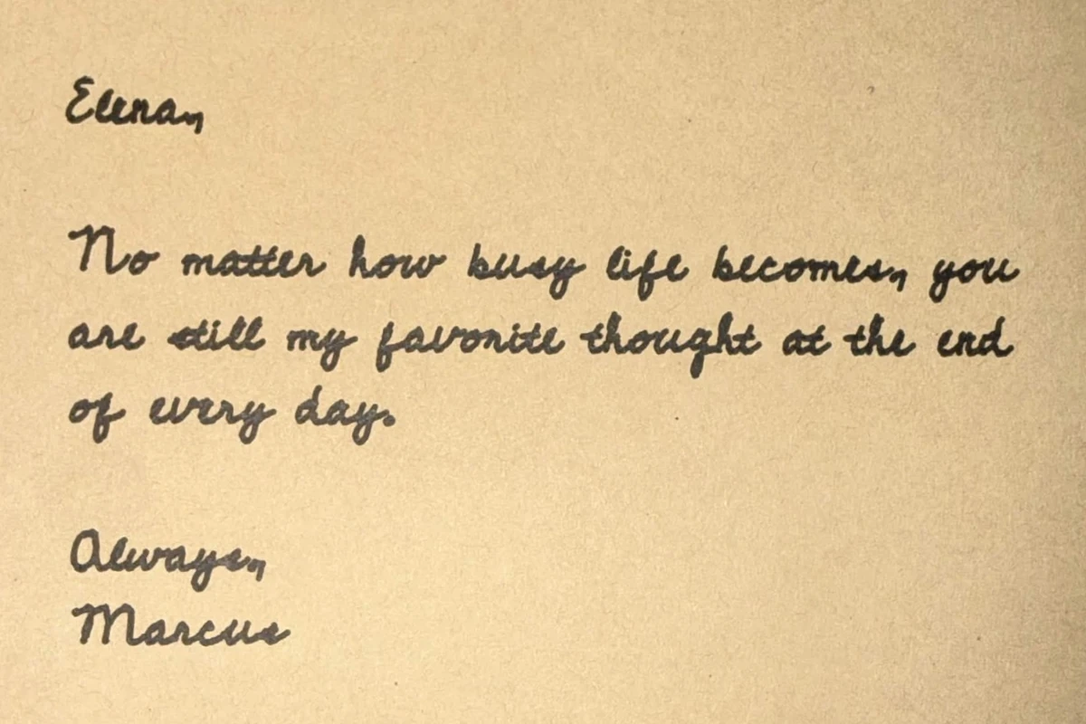 Sweet Sentiment handwriting sample